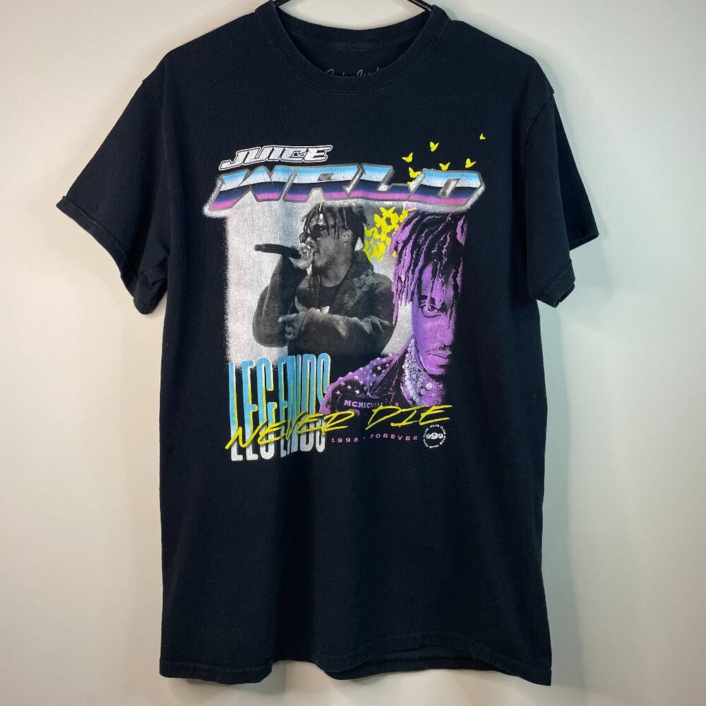 Juice Wrld Legends Never Die Memorial Shirt Black Size Medium